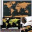 Mappa del mondo da grattare con bandiere 82 x 59 cm + accessori Mappa del mondo da grattare con bandiere 82 x 59 cm + accessori