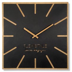 Stilvolle Wanduhr aus Holz 60 cm