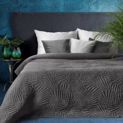 Sodobno posteljno pregrinjalo v sivi barvi