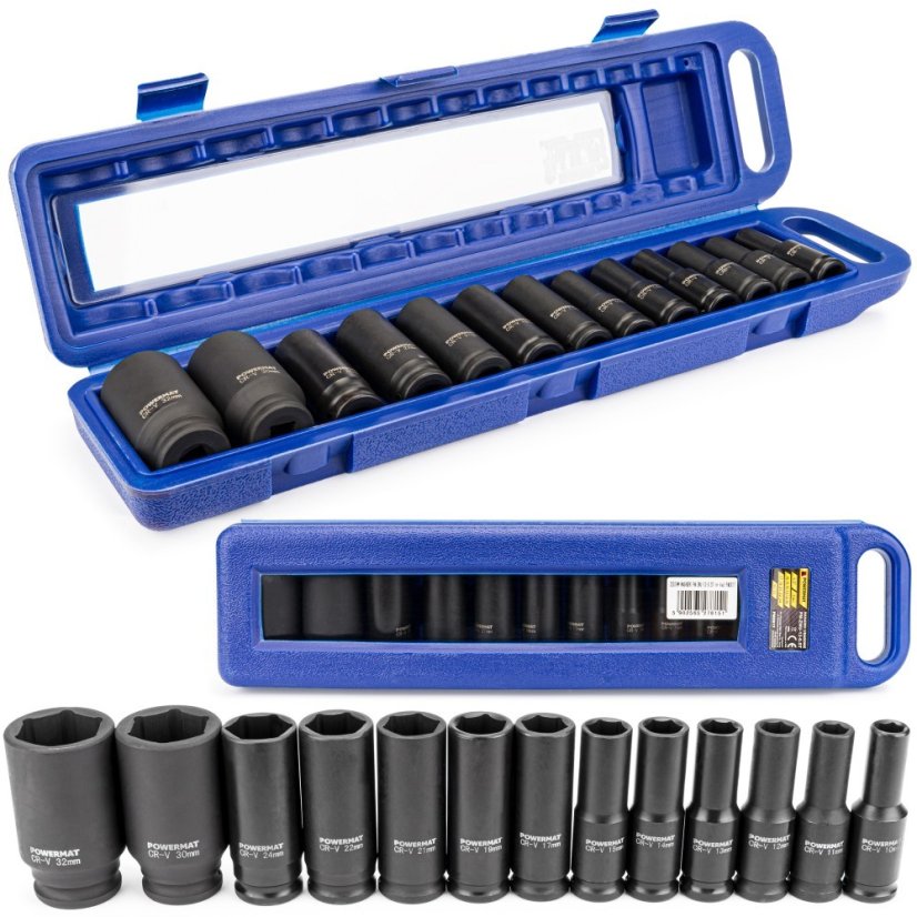 Sada rázových klíčů 10-32 1/2'' PM-ZNU-13-0,5T