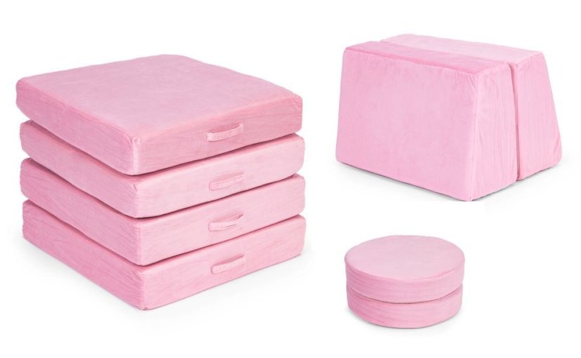 Canapea modulară pentru copii - roz