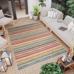 Bunter Teppich für Terrasse oder Balkon AVENTURA ED23A