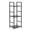 Moderní regál 80 cm se 3 policemi dřevo / kov