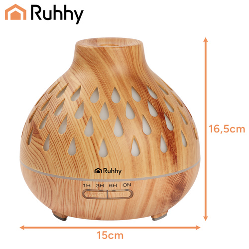 400 ml-es aromadiffúzor és párásító LED háttérvilágítással