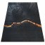 Jednostavan crni tepih sa zanimljivim detaljima - Veličina tepiha: Širina: 60 cm | Duljina: 100 cm