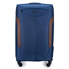 Sada měkkých kufrů Solier STL1801 navy blue-brown