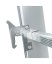 Večnamenska aluminijasta lestev, 3 x 15 stopnic in nosilnost 150 kg