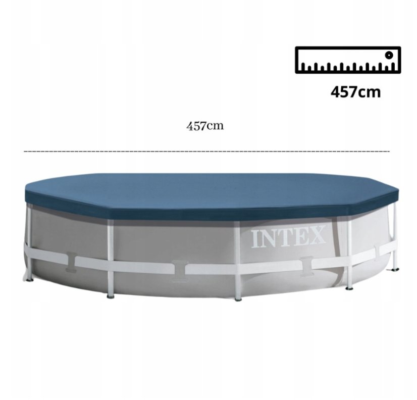 Krycia plachta na bazén okrúhly s konštrukciou z odolného vinylu - viac rozmerov