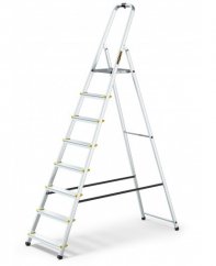 Hliníkový rebrík s 8 schodíkmi a nosnosťou 150 kg