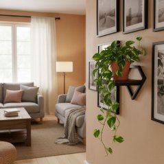 Hängendes Regal für Blumen und Pflanzen