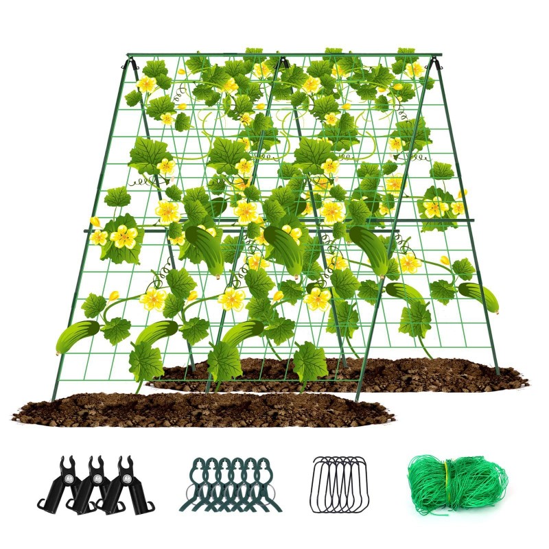 Gartentragwerk mit Gitter 1,2 x 1,2 m