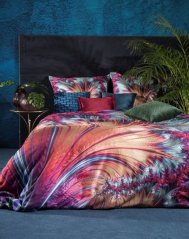 Krásne tyrkysové posteľné obliečky s výrazným vzorom