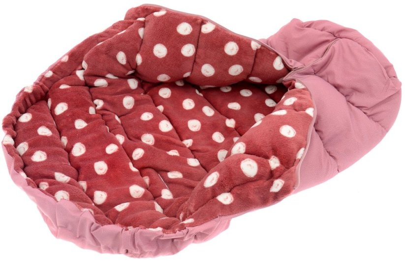 Sac de dormit roz pentru bebeluși DOTS