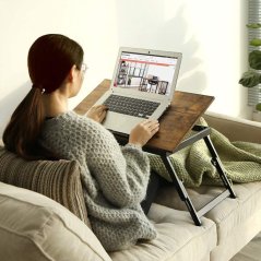 Rustikaler klappbarer Laptoptisch 60 x 35 cm