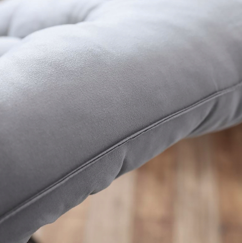 Sivý vankúš na záhradné lehátko 173 cm