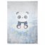 Kinderteppich mit einem niedlichen Panda auf einer Wolke