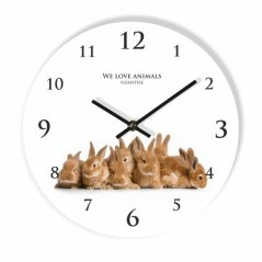 Kinderuhr mit Hasen