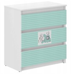 Cassettiera per cameretta con topi 76x40x70 cm