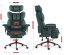 Ergonomski pisarniški fotelj HC-1037 z oporo za noge – zeleni žamet