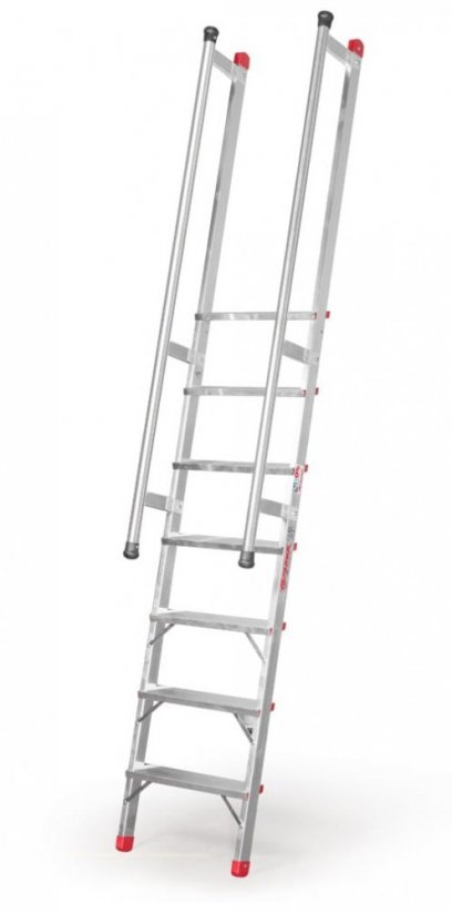 Hliníkový rebrík, schody s madlami 3,00 m