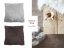 Chlupaté luxusní povlaky na polštář bílé barvy 40x40 cm