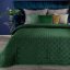 Kvalitní prošívaný přehoz na postel smaragdově zelené barvy