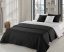 Fekete steppelt ágytakaró kétoldalas 200 x 220 cm
