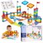 Magnetischer Baukasten für Kinder - 154-teiliger Baukasten mit Autos und LED-Hintergrundbeleuchtung