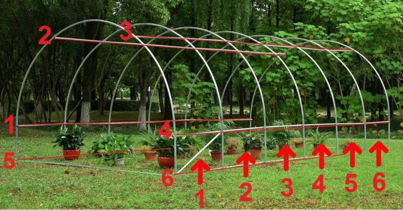 Grande serra da giardino 3x6 m