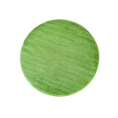 Covor rotund de culoare verde