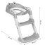 Kindertoilettensitz ECOTOYS grau mit Stufen und Leiter