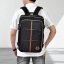 Rucsac impermeabil pentru școală, călătorie și sport - Culoare: Negru