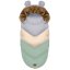 Sacco invernale estensibile Teddy verde-grigio