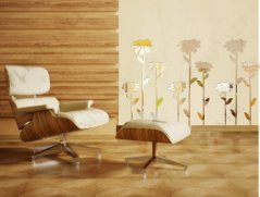 Acrylspiegel in Form von Blumen