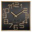 Design-Wanduhr in einer luxuriösen Kombination aus Holz und schwarzer Farbe 60 cm