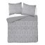 Flanel ágynemű - szürke, geometrikus mintával