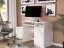 Birou de scris modern cu dulap 90x50 cm - diverse variante de culori - Culoare: Alb