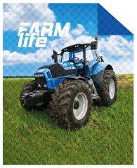 Dětský přehoz pro malé farmáře s traktorem
