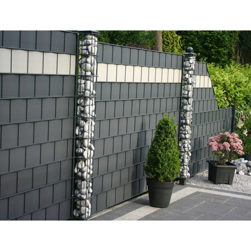 Екранираща лента за ограда с размери 19 cm x 35 m - GRAFIT 1бр.