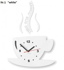 Kuchynské nástenné hodiny Time for coffee