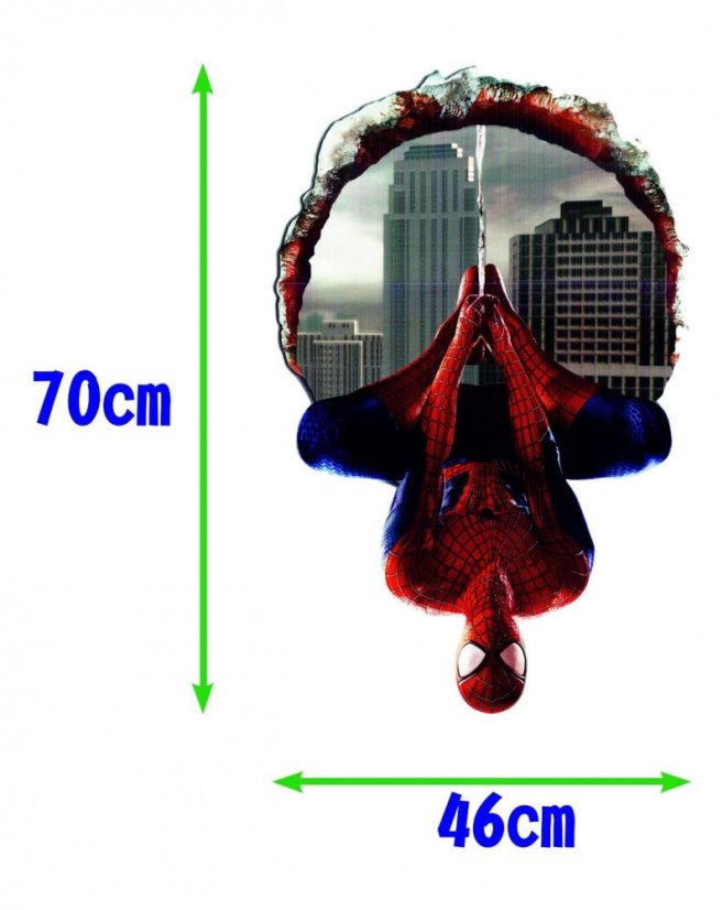 Autocolant de perete 3D cu Spiderman