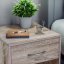 Măsuță de noptieră Kiel cu sertar și raft 41 × 39 × 28 cm - Culoare: Alb