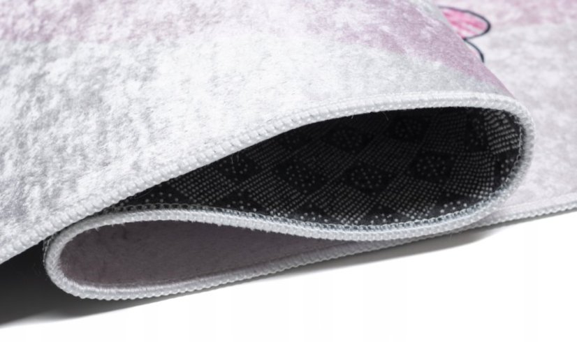 Detský ružový koberec s balerínou