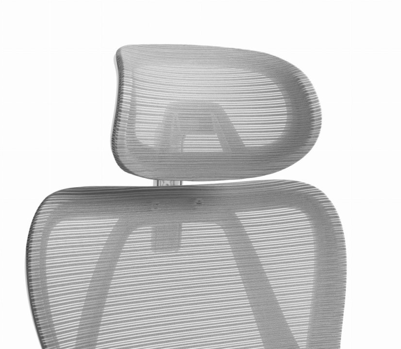CABRO C507 scaun ergonomic cu suport lombar și pentru cap reglabil, gri
