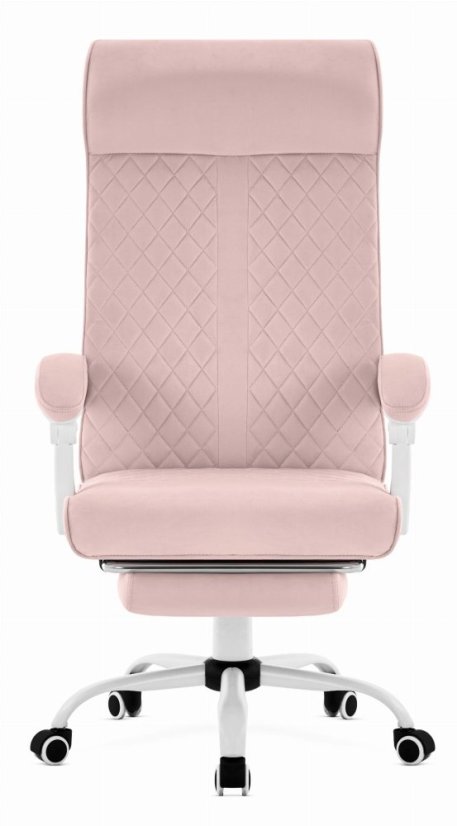 HC-1030 ergonómikus irodai szék rugós üléssel és 120 kg teherbírással – rózsaszín