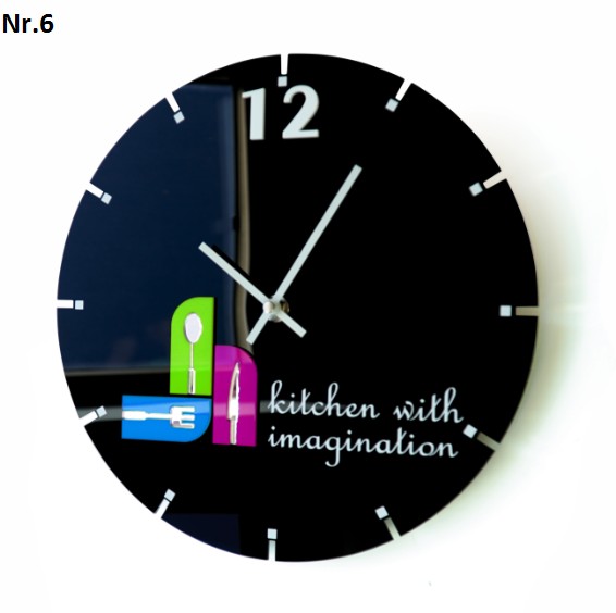 Csendes működésű konyhai falióra