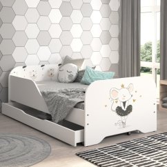 Kinderbett MIKI 160 x 80 cm mit Maus