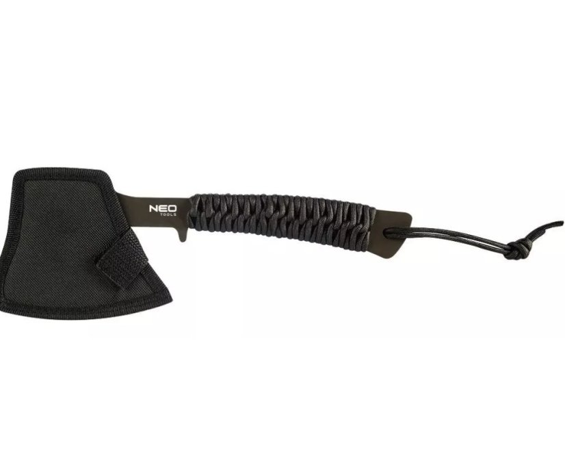Ascia da campeggio multifunzionale da 26 cm con fodero