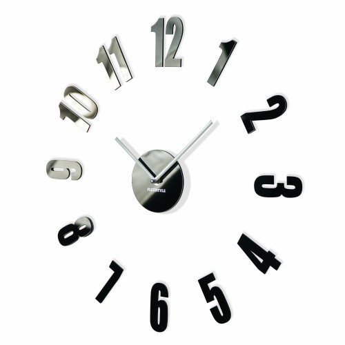 Schwarzer Aufkleber Uhr für Schlafzimmer