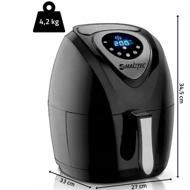 Frigider cu aer termic MALTEC AIRFRYER 4,3L